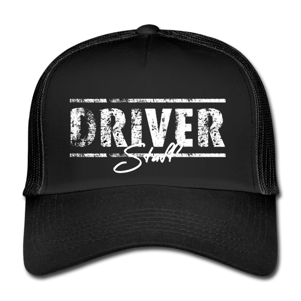 DRIVER Trucker Cap - Schwarz/Schwarz